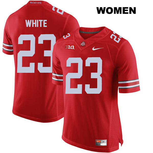 Ohio State Buckeyes Women's De'Shawn White #23 Red Authentic Nike College NCAA Stitched Football Jersey XX19T72JH